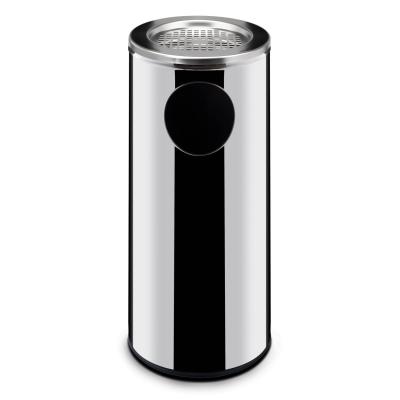 Stojící odpadkový koš s popelníkem, HENDI, 33L, ⌀240x(H)660mm | 691397